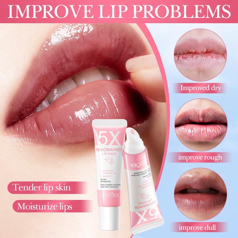 Mascarilla Labial Niacinamida + Ácido Hialurónico + Escualano